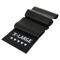 Стрічка еластична для фітнесу та йоги LiveUp X-Large, чорний, код: LP8415-XL