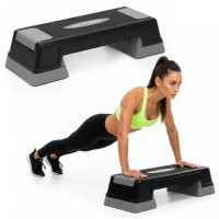 Степ-платформа 2-ступінчаста Actiget 73 х 28.5 х 12-17.5 см ACT0120 Black/Grey, код: ACT0120