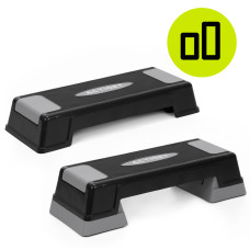Степ-платформа 2-ступінчаста Actiget 73 х 28.5 х 12-17.5 см ACT0120 Black/Grey, код: ACT0120
