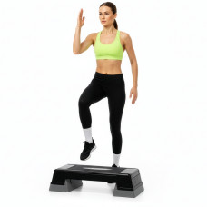 Степ-платформа 2-ступінчаста Actiget 73 х 28.5 х 12-17.5 см ACT0120 Black/Grey, код: ACT0120