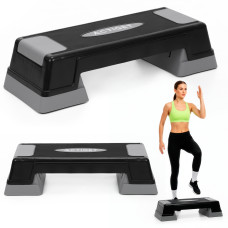 Степ-платформа 2-ступінчаста Actiget 73 х 28.5 х 12-17.5 см ACT0120 Black/Grey, код: ACT0120
