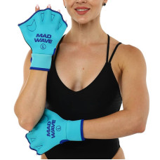 Рукавички для аквафітнесу MadWave Aquafitness Gloves L бірюзовий, код: M082906_L