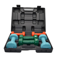 Набір гантелей для фітнесу в кейсі PowerPlay Fitness Dumbells 12 кг (2x1кг, 2х2кг, 2х3кг.), код: PP_4118_12kg