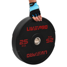 Бамперний диск гумовий LiveUp ø50.5мм, 25кг, чорний, код: LP8331-25