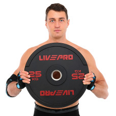 Бамперний диск гумовий LiveUp ø50.5мм, 25кг, чорний, код: LP8331-25