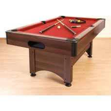 Більярдний стіл GamesPlanet Trendline Dawn 6ft + аксесуари коричневий-червоний, код: M-10162389-IN