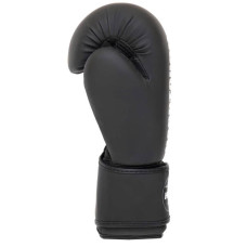 Рукавички шкіряні боксерські Hard Touch 12 унцій, чорний, код: BO-4436_12BK