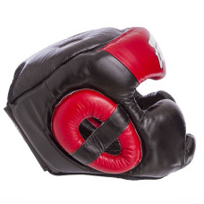 Шолом боксерський з повним захистом шкіряний Fairtex Close M синій, код: HG13-CLOSE_MBL-S52