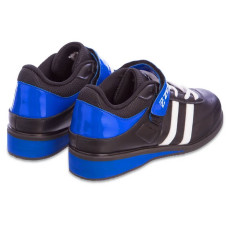 Штангетки для важкої атлетики Zelart розмір 39 (25,5см), чорний-синій, код: OB-1264_39BK