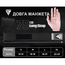 Бинти-рукавиці RDX IS2 Inner Straps L, чорний, код: HYP-IS2B-L