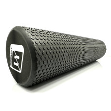 Масажний ролик EasyFit Foam Roller 600х145 мм, чорний, код: EF-2032-BK-EF