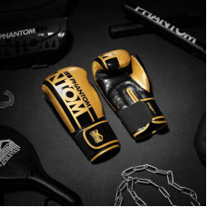 Боксерські рукавиці Phantom Apex Elastic Gold 10 унцій, код: PHBG2215-10