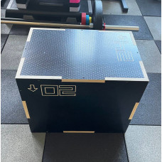 Пліометричний бокс (тумба для кросфіту) Generation Fitness FF32G4B 40/50/60см (чорний), код: 523483-AX