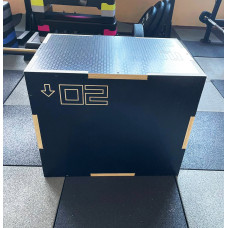 Пліометричний бокс (тумба для кросфіту) Generation Fitness FF32G4B 40/50/60см (чорний), код: 523483-AX