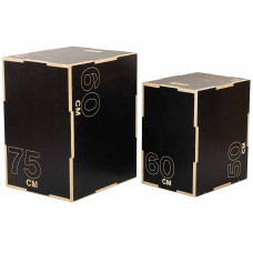 Пліометричний бокс (тумба для кросфіту) Generation Fitness FF32G4B 40/50/60см (чорний), код: 523483-AX
