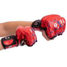Рукавички для змішаних єдиноборств MMA Velo L червоний, код: ULI-4032_LR