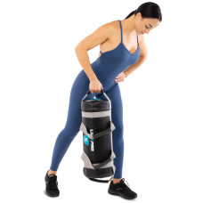 Мішок обтяжувач для функціонального тренінгу Power Bag LiveUp 5кг, чорний-сірий, код: LP8120-5