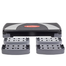 Степ-платформа HMS AS004 780х300х100-150-200 мм, чорний-сірий, код: 5907695508284-IN