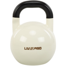 Гиря змагальна цільна сталева пофарбована LiveUp 4кг, білий, код: LP9008-4