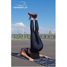 Блок для йоги PowerPlay Yoga Brick EVA чорний, 2шт, код: PP_4006_Black_2in