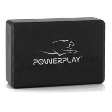 Блок для йоги PowerPlay Yoga Brick EVA чорний, 2шт, код: PP_4006_Black_2in