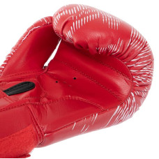 Рукавички боксерські Matsa PVC 10 унцій, червоний, код: MA-7762_10R