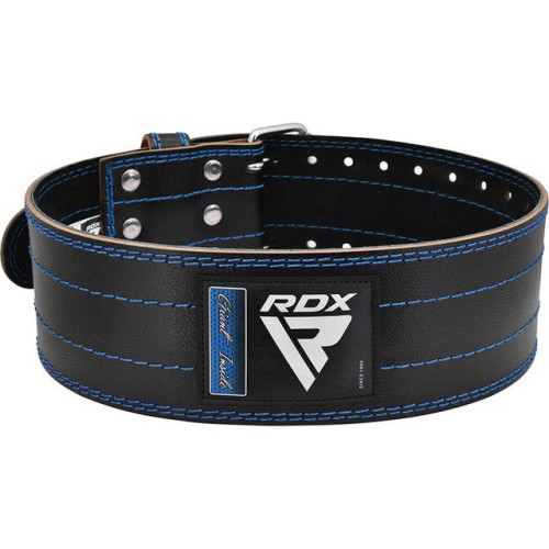Пояс для пауерліфтингу шкіряний RDX RD1 M, чорний-синій, код: WPB-RD1U-M