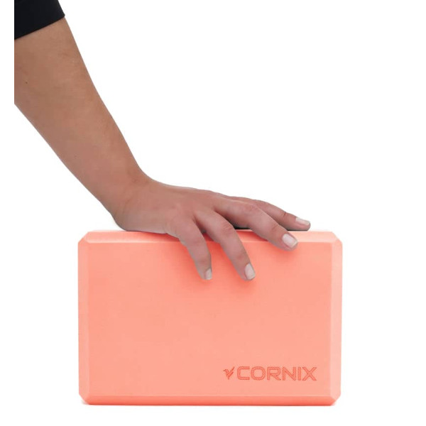 Блок для йоги Cornix EVA 228x152x76 мм, помаранчевий, код: XR-0104