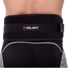 Пояс атлетичний посилений регульований Zelart XL, чорний, код: SB-165447_XL