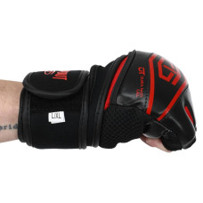 Рукавички для змішаних єдиноборств MMA Tapout S-M, чорний-червоний, код: SB168520_SMR