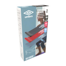 Фітнес гумки набір Umbro Resistance Band Set um-rbs-blrdblk 300x76 мм, 3шт синій, червоний, чорний, код: 2025012700883