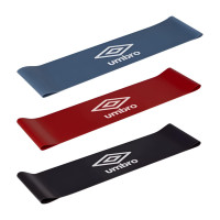 Фітнес гумки набір Umbro Resistance Band Set um-rbs-blrdblk 300x76 мм, 3шт синій, червоний, чорний, код: 2025012700883
