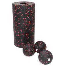 Масажний набір SportVida (Ball 08, Duoball 08 та Foam Roller 30), код: XR-0081