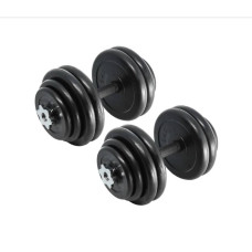 Гантелі набірні Fitnessport DB-01-29 кг ручка - каучук, 2х14,5 кг, код: 10224-AX