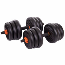 Гантелі розбірні пластикові BioGym 2х10кг, код: SC-80016-20-S52