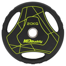 Диски поліуретанові MD Buddy 20кг, чорний, код: TA-9647-20-S52