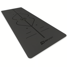 Йога-мат Hop-Sport PU 0,5см 183 x 68см HS-P005GM чорний, код: 5902308233867