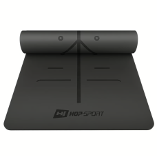 Йога-мат Hop-Sport PU 0,5см 183 x 68см HS-P005GM чорний, код: 5902308233867