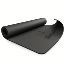 Йога-мат Hop-Sport PU 0,5см 183 x 68см HS-P005GM чорний, код: 5902308233867