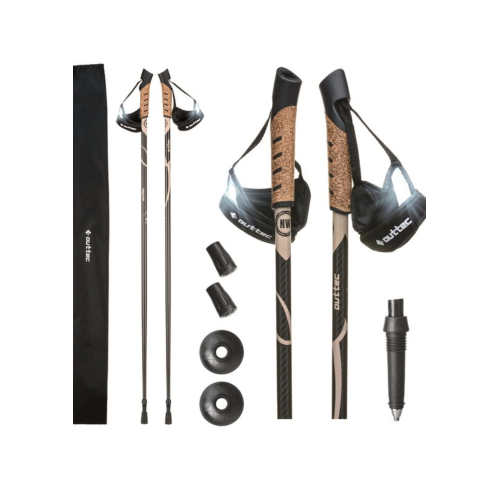 Трекінгові палки Outtec карбонові 115см 1-секційні Anti-shock, код: 5907766665212