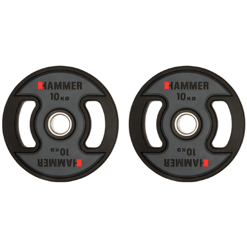 Олімпійські диски професійні Hammer PU Weight Discs 2x10 кг, код: 17043-S25