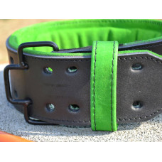 Пояс шкіряний для важкої атлетики MadMax Quick Release Belt M, чорний-сірий, код: MFB-302_M