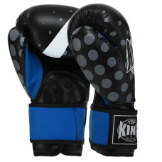 Рукавички боксерські Top King 10 унції, чорний-синій, код: TOP-0512_10BL