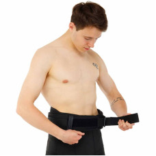 Пояс атлетичний посилений регульований Ezous Training Belt розмір S, чорний, код: O-04_S