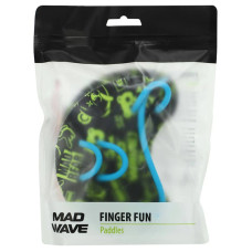 Лопатки вісімки для плавання ласти для рук MadWave Finger Fun, салатовий, код: M074303_G