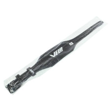 Пояс атлетичний шкіряний Velo M ширина-15см, чорний-білий, код: VL-9741_M