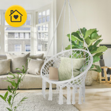 Крісло-гойдалка 4Fizjo Boho Dream 80 см підвісна, плетена, сірий, код: P-5905973404525