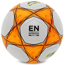 М'яч футбольний LI-Ning №5, білий-оранжевий, код: LFQK575-1-S52