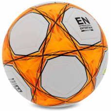М'яч футбольний LI-Ning №5, білий-оранжевий, код: LFQK575-1-S52