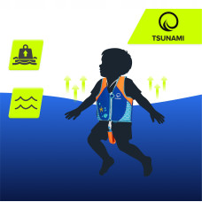 Жилет для плавання Tsunami дитячий 2-3 років (15-19 кг), синій, код: P-5905973406758